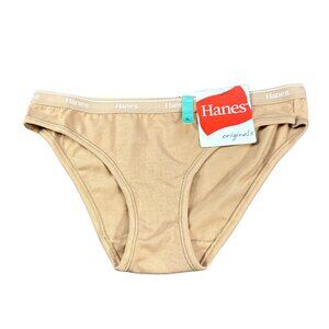 Hanes Women's Size Small Panty Bikini Original Beige New With Tags